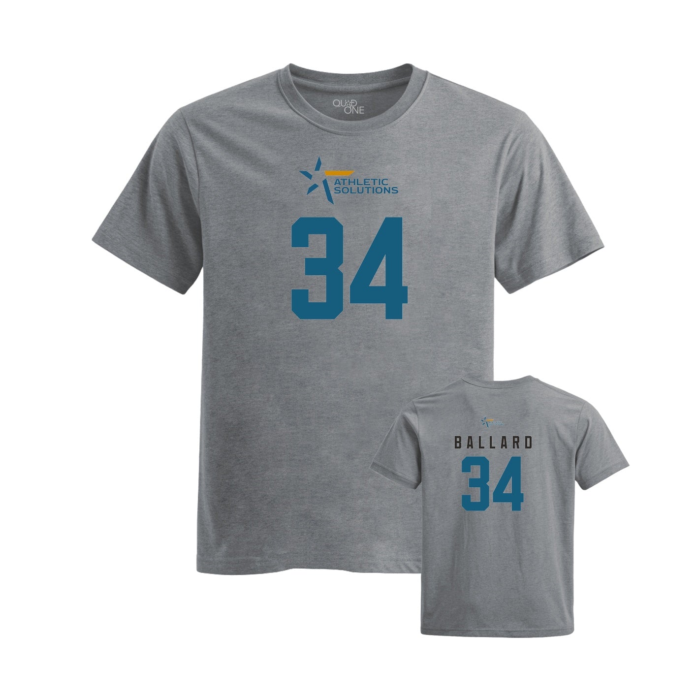 Everett Ballard : Womens Fitted Triblend Tee - Heather Grey