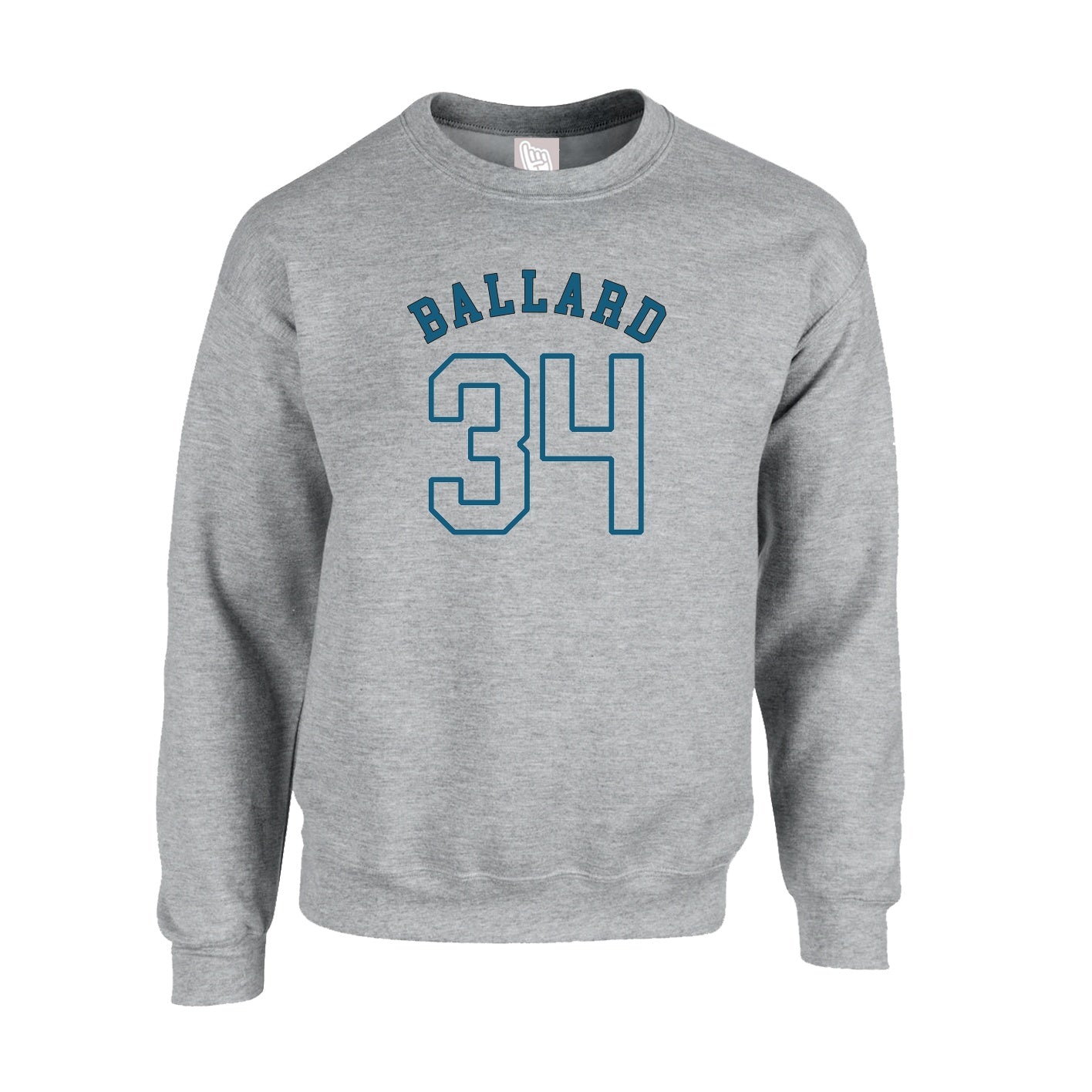 Everett Ballard : NIL Club Fleece Crew - Light Grey