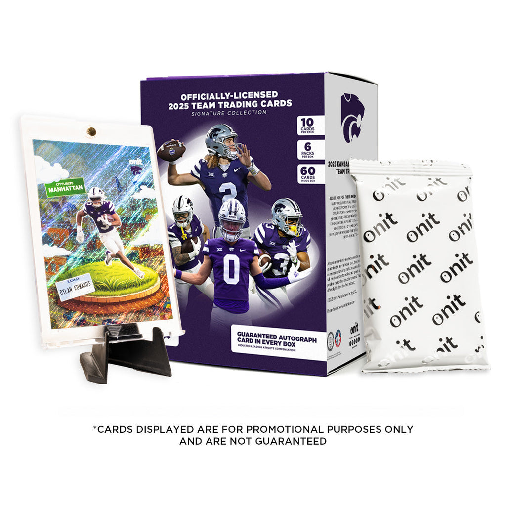 Kansas State University Football 2025 Trading Cards - Platinum Box (Guaranteed Autograph)