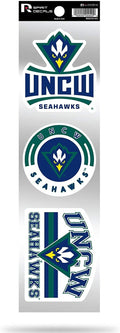 North Carolina Wilmington Seahawks UNCW Triple Retro Throwback Spirit Decals Flat Vinyl Auto Home Sticker Sheet University of