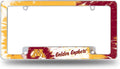 University of Minnesota Golden Gophers Metal License Plate Frame Chrome Tag Cover Tie Dye Design 6x12 Inch