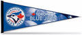 Toronto Blue Jays Soft Felt Pennant, Primary Design, 12x30 Inch, Easy To Hang