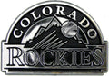 Colorado Rockies Auto Emblem, Silver Chrome Color, Raised Molded Plastic, Adhesive Tape Backing