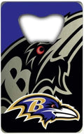 Baltimore Ravens Heavy Duty Metal Bottle Opener Credit Card Size 2 x 3.25 Inch