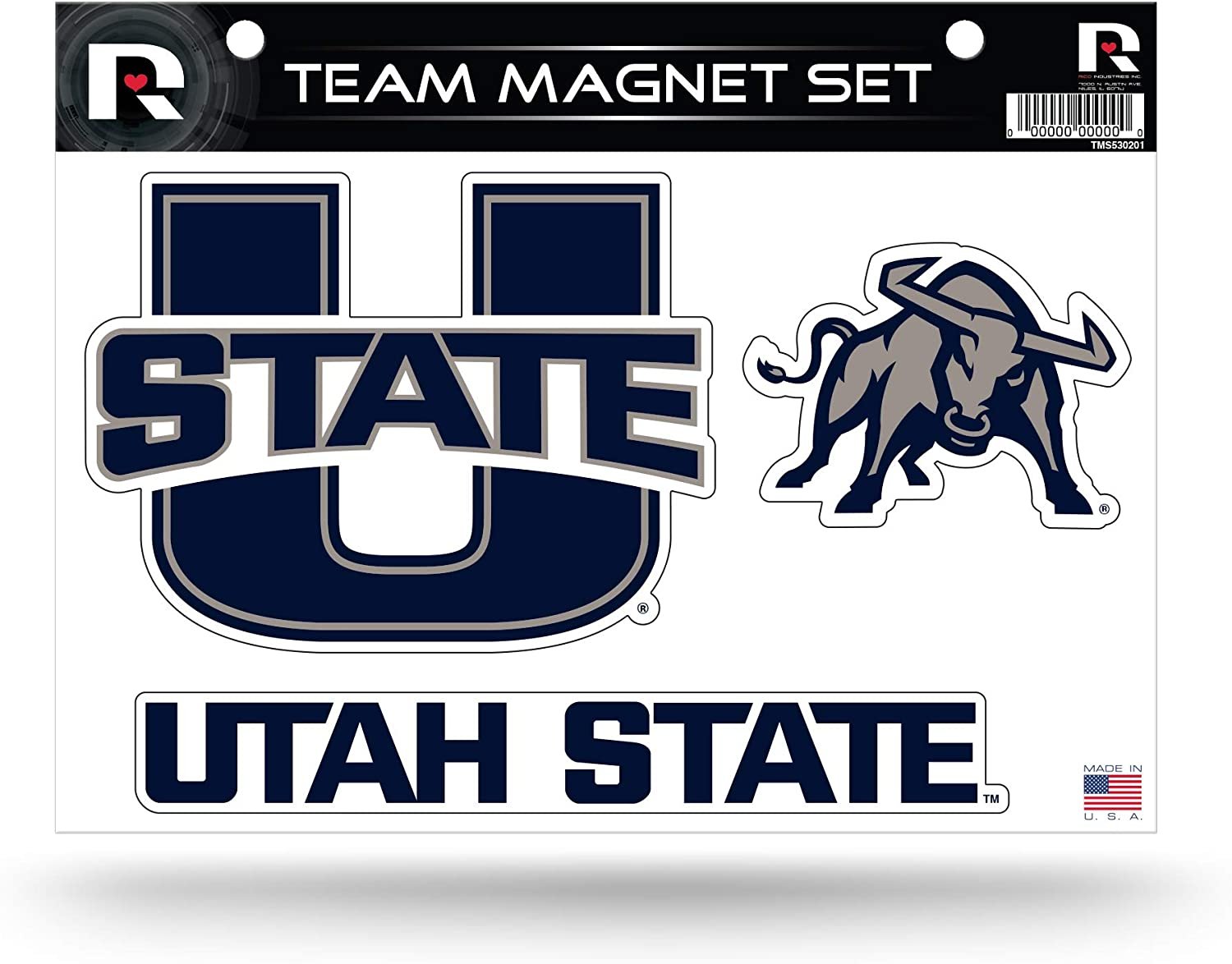 Utah State University Aggies Multi Magnet Sheet Shape Cut 8x11 Inch