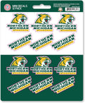 Northern Michigan University Wildcats 12-Piece Mini Decal Sticker Set, 5x6 Inch Sheet, Gift for football fans for any hard surfaces around home, automotive, personal items
