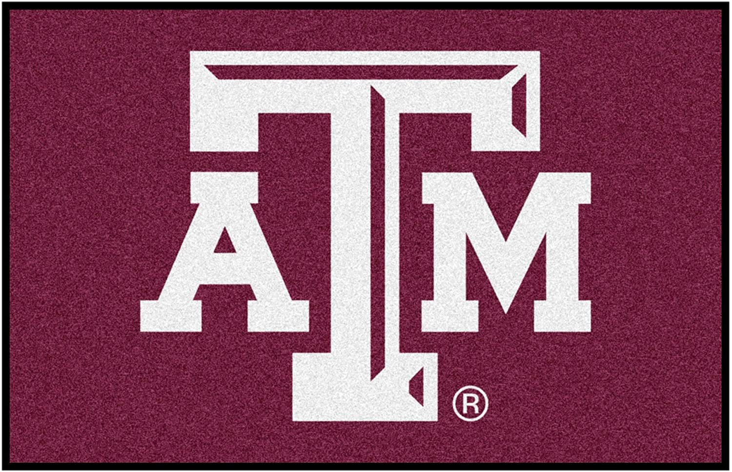 Texas A&M University Aggies Floor Mat Area Rug, 20x30 Inch, Nylon, Anti-Skid Backing