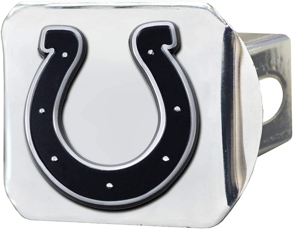 Indianapolis Colts Hitch Cover Solid Metal with Raised Chrome Metal Emblem 2" Square Type III