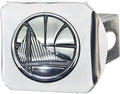 Golden State Warriors Hitch Cover Solid Metal with Raised Chrome Metal Emblem 2" Square Type III