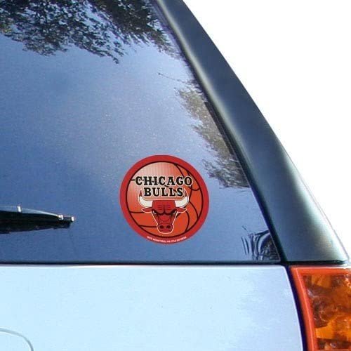 Chicago Bulls 4.5" Round Vinyl Basketball Decal