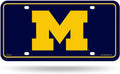 University of Michigan Wolverines Metal Auto Tag License Plate, Logo Design, 6x12 Inch
