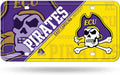 East Carolina University Pirates Metal Auto Tag License Plate, Split Design, 6x12 Inch