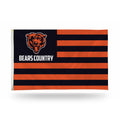 Rico Industries NFL Chicago Bears Country 3' x 5' Banner Flag 3' x 5' Banner Flag Single Sided - Indoor or Outdoor - Home Décor