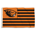 Oregon State University Beavers Premium 3x5 Feet Flag Banner, Stripes Design, Metal Grommets, Outdoor Use, Single Sided