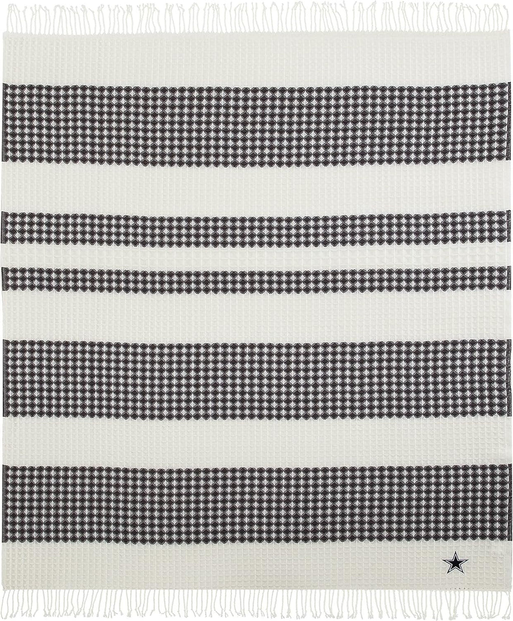 Dallas Cowboys Throw Blanket Waffle Weave Jacquard, 50x60 Inch, Unisex-Adult, 100% Acrylic