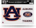 Auburn University Tigers Multi Magnet Sheet Shape Cut 8x11 Inch