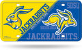 South Dakota State University Jackrabbits Metal Auto Tag License Plate, Split Design, 12x6 Inch