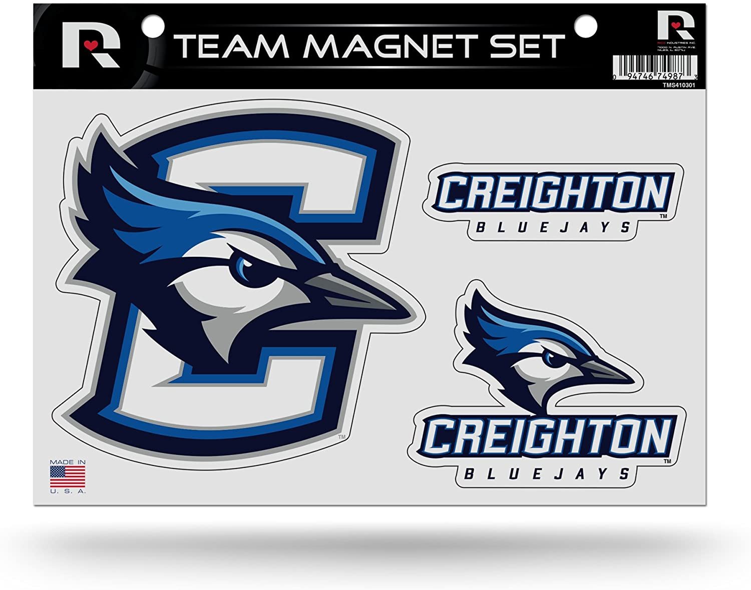 Creighton University Bluejays Multi Magnet Sheet Shape Cut 8x11 Inch