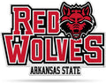 Arkansas State University Red Wolves Soft Felt Pennant, Primary Design, Shape Cut, 18 Inch, Easy To Hang