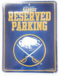 Buffalo Sabres Parking Sign Metal 8x11 Metal Embossed Wall Novelty Hockey