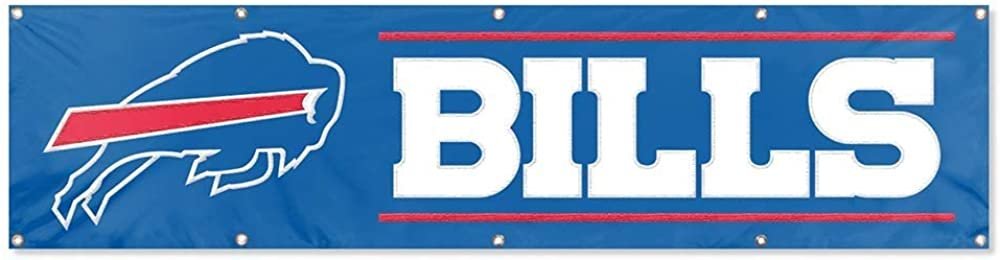 Buffalo Bills Huge 8x2 Feet Banner Flag Metal Grommets