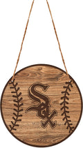 Chicago White Sox Laser Engraved Wood Hanging Ornament