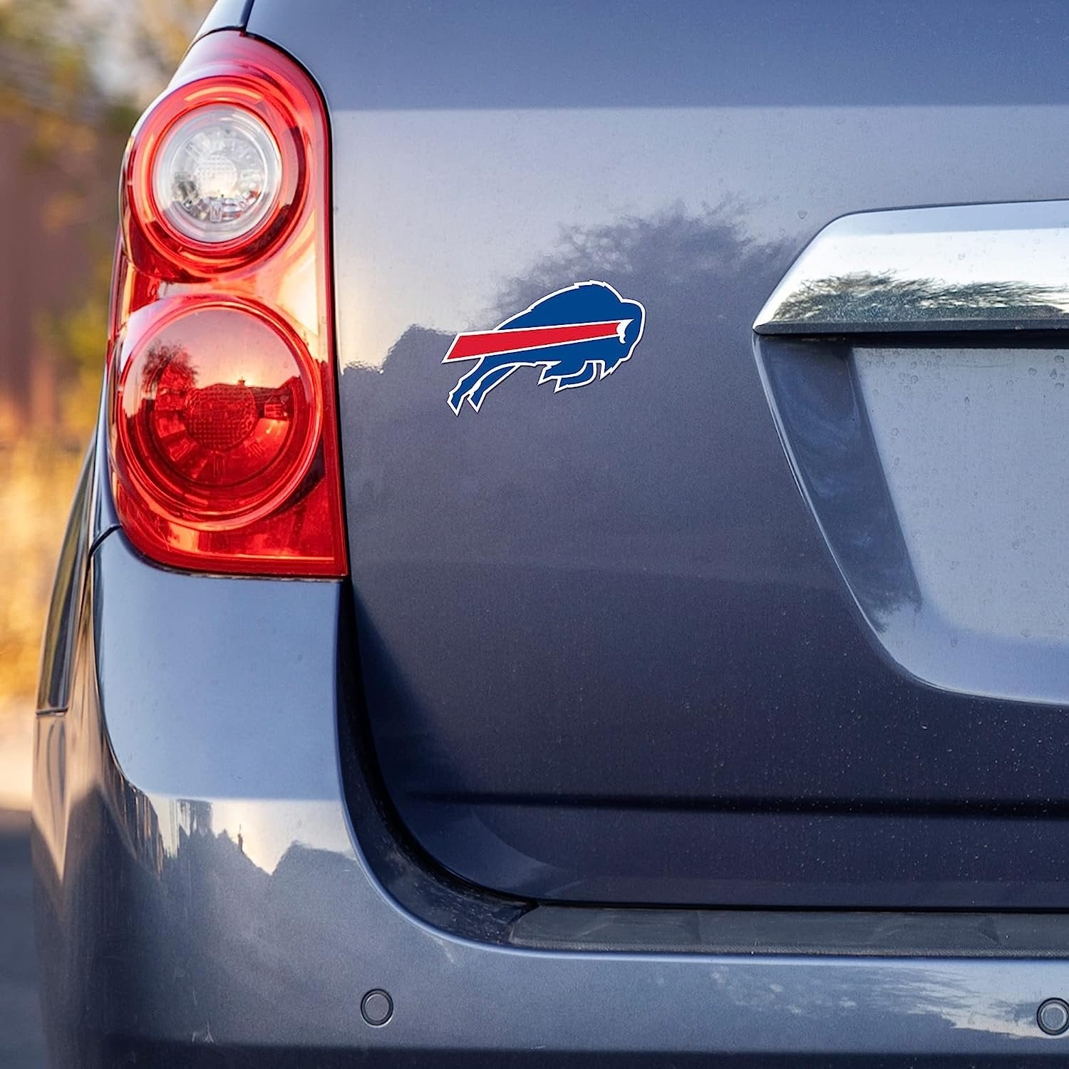 Buffalo Bills 4x4 Inch Die Cut Decal Sticker, Primary Logo, Clear Backing