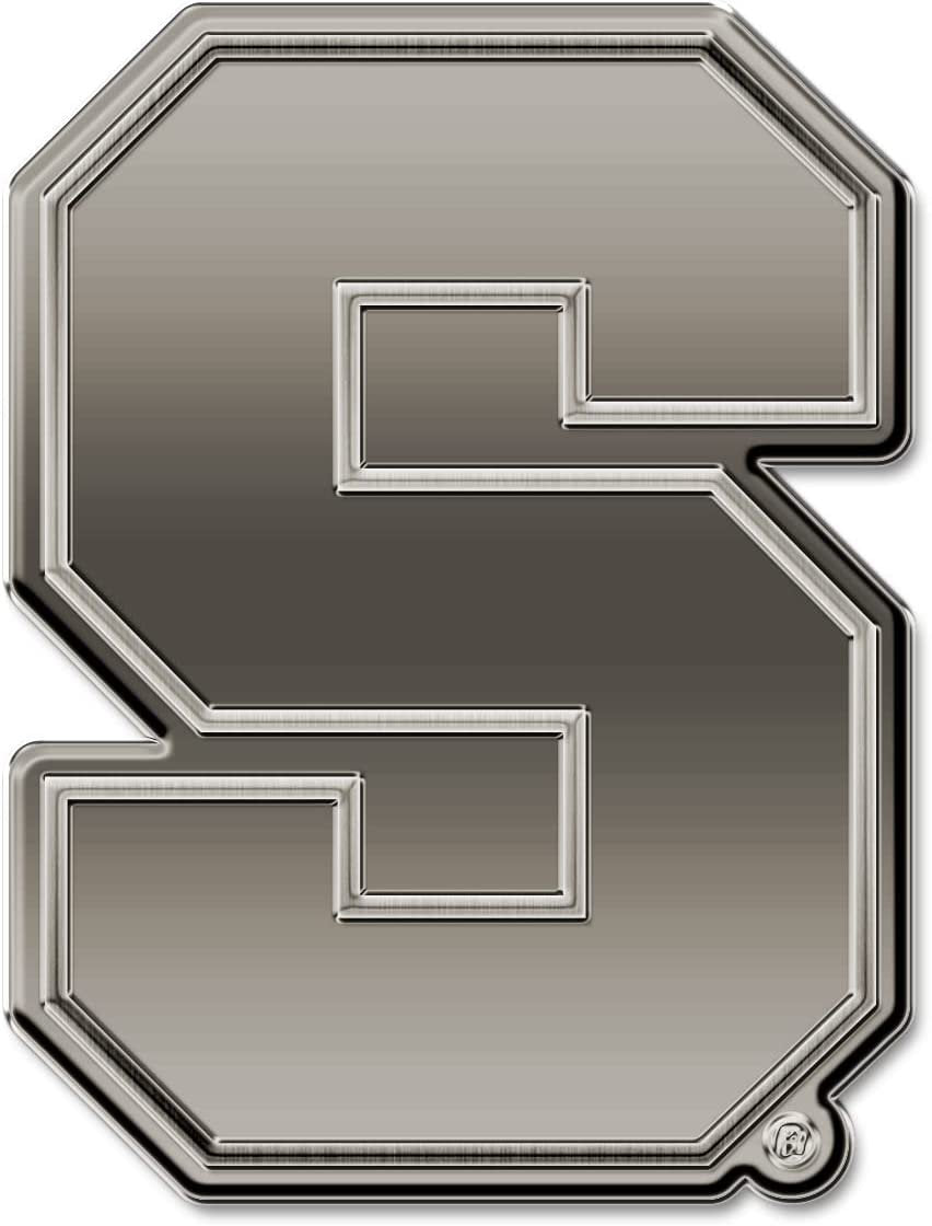 Syracuse University Orange Solid Metal Auto Emblem Antique Nickel for Car/Truck/SUV