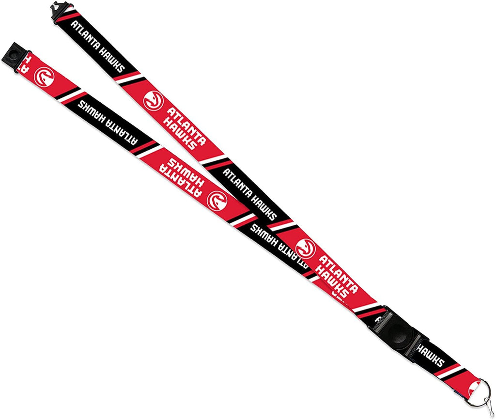 Atlanta Hawks Premium Lanyard Keychain 18 Inch Button Clip Safety Breakaway