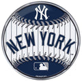 New York Yankees Aluminum Metal Auto Emblem, Team Color Logo, Baseball Design, Raised, Full Adhesive Backing