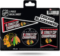 Blackhawks Decal Sticker 6X Time Champions 5 Piece Multi Sheet Flat Vinyl Emblem Hockey