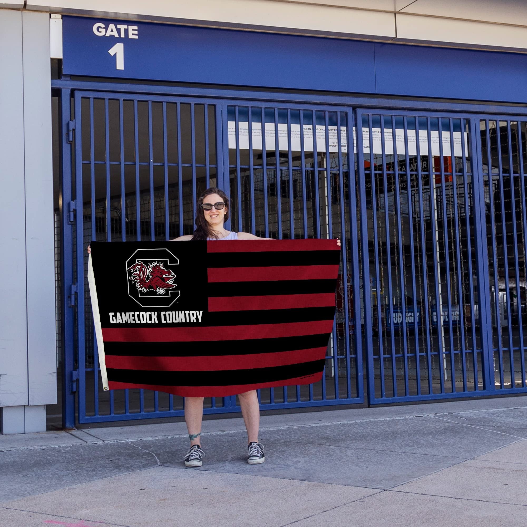 Rico Industries NCAA South Carolina Gamecocks Country 3' x 5' Banner Flag 3' x 5' Banner Flag Single Sided - Indoor or Outdoor - Home Décor