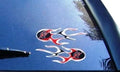 ProMark Washington Wizards 2-Pack Micro Flame Flames Auto Decal Emblem Basketball