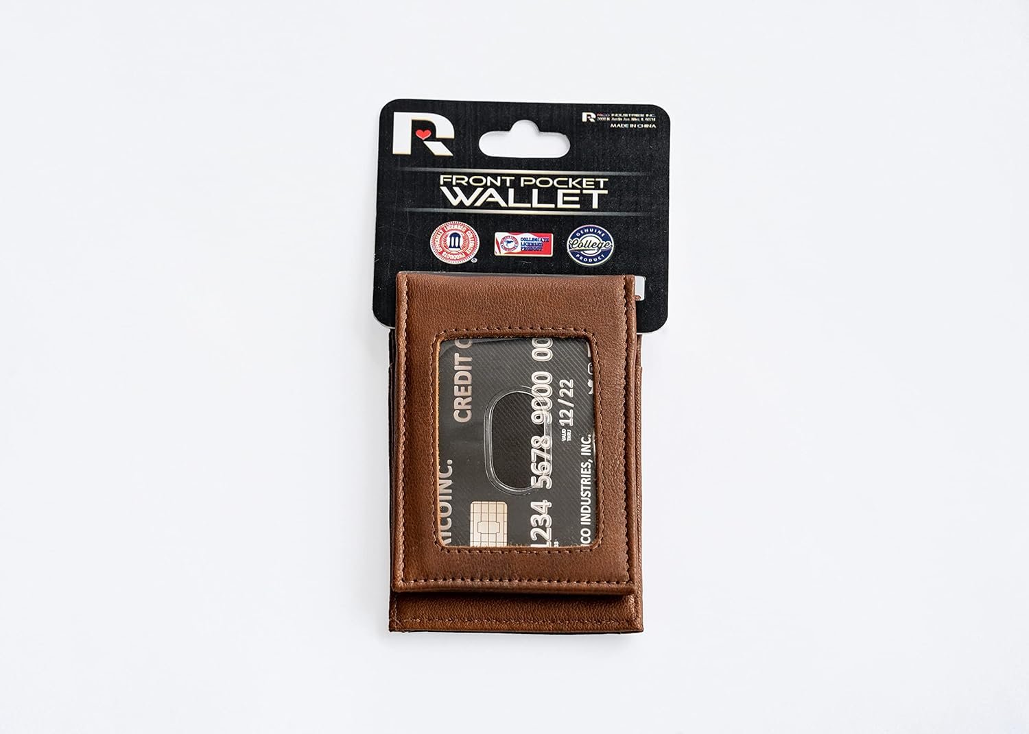 Carolina Hurricanes Premium Black Leather Wallet, Front Pocket Magnetic Money Clip, Laser Engraved, Vegan