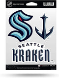 Seattle Kraken Triple Sticker Decal Sheet 3-Piece