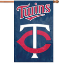 Minnesota Twins Premium Double Sided Banner Flag Applique Embroidered 28x44 Inches