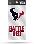 Houston Texans Double Up Die Cut 2-Piece Sticker Sheet