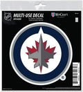 Winnipeg Jets 6 Inch Decal Sticker, Flat Vinyl, Die Cut, Primary Design, Full Adhesive Backing