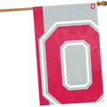 Ohio State University Buckeyes Premium Flag Banner, 28x40 Inch, Bold Logo Design, Sleeve for hanging from Pole, Vertical Indoor Outdoor Display
