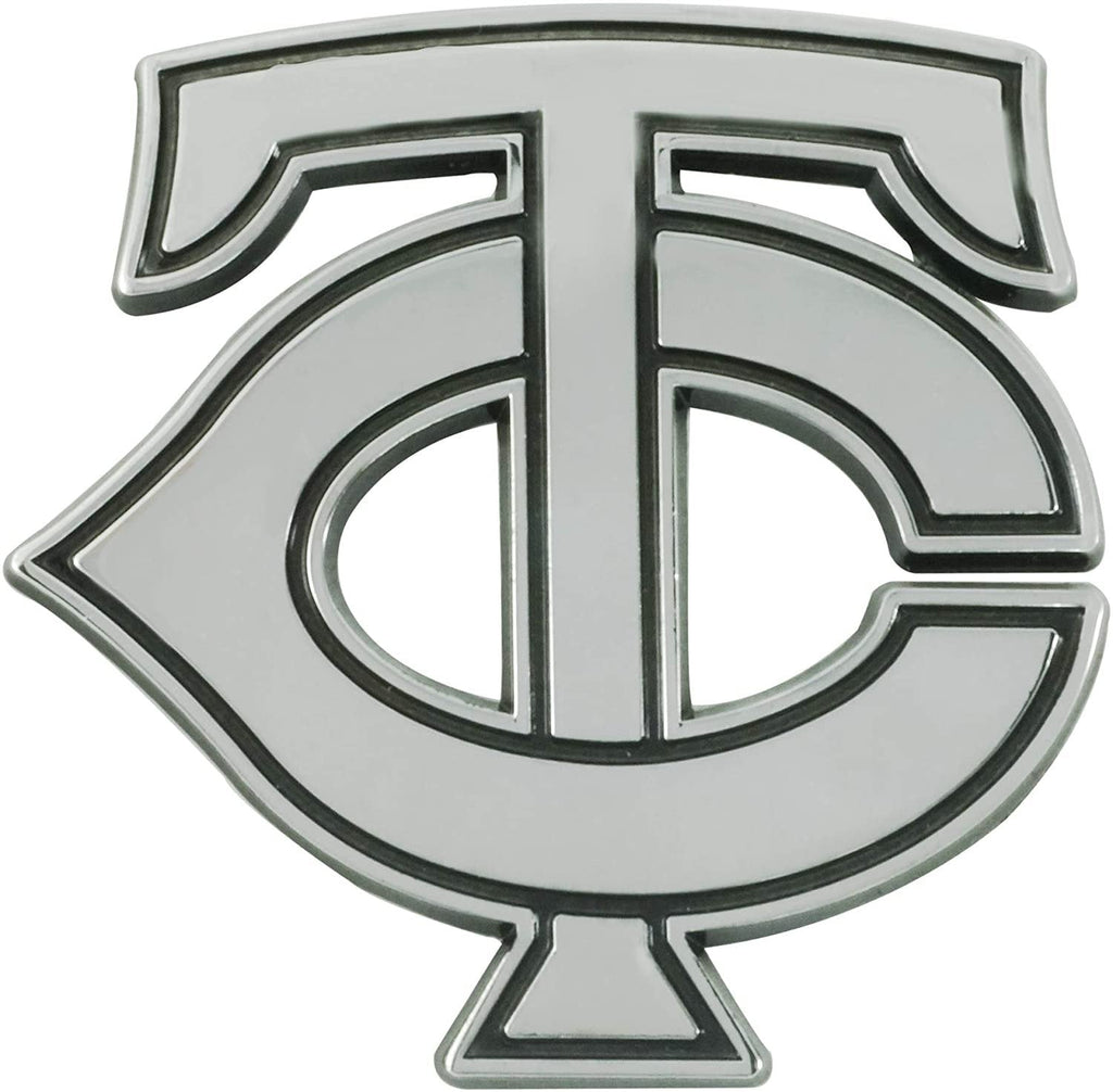 Minnesota Twins Solid Metal Raised Auto Emblem Decal Adhesive Backing