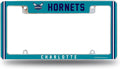 Charlotte Hornets Metal License Plate Frame Chrome Tag Cover Alternate Design 6x12 Inch
