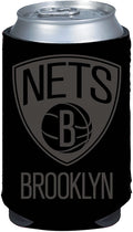 Brooklyn Nets 2-Pack Black Tonal CAN Beverage Insulator Neoprene Holder Cooler Decal Basketball