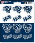 Old Dominion University Monarchs 12-Piece Mini Decal Sticker Set, 5x6 Inch Sheet, Gift for football fans for any hard surfaces around home, automotive, personal items