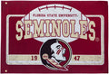 Florida State University Seminoles Premium Double Sided Flag Banner, Estate Style, Linen, 36x52 Inch