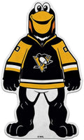 Pittsburgh Penguins Shape Cut Mascot Logo Soft Felt Pennant, 18 Inch