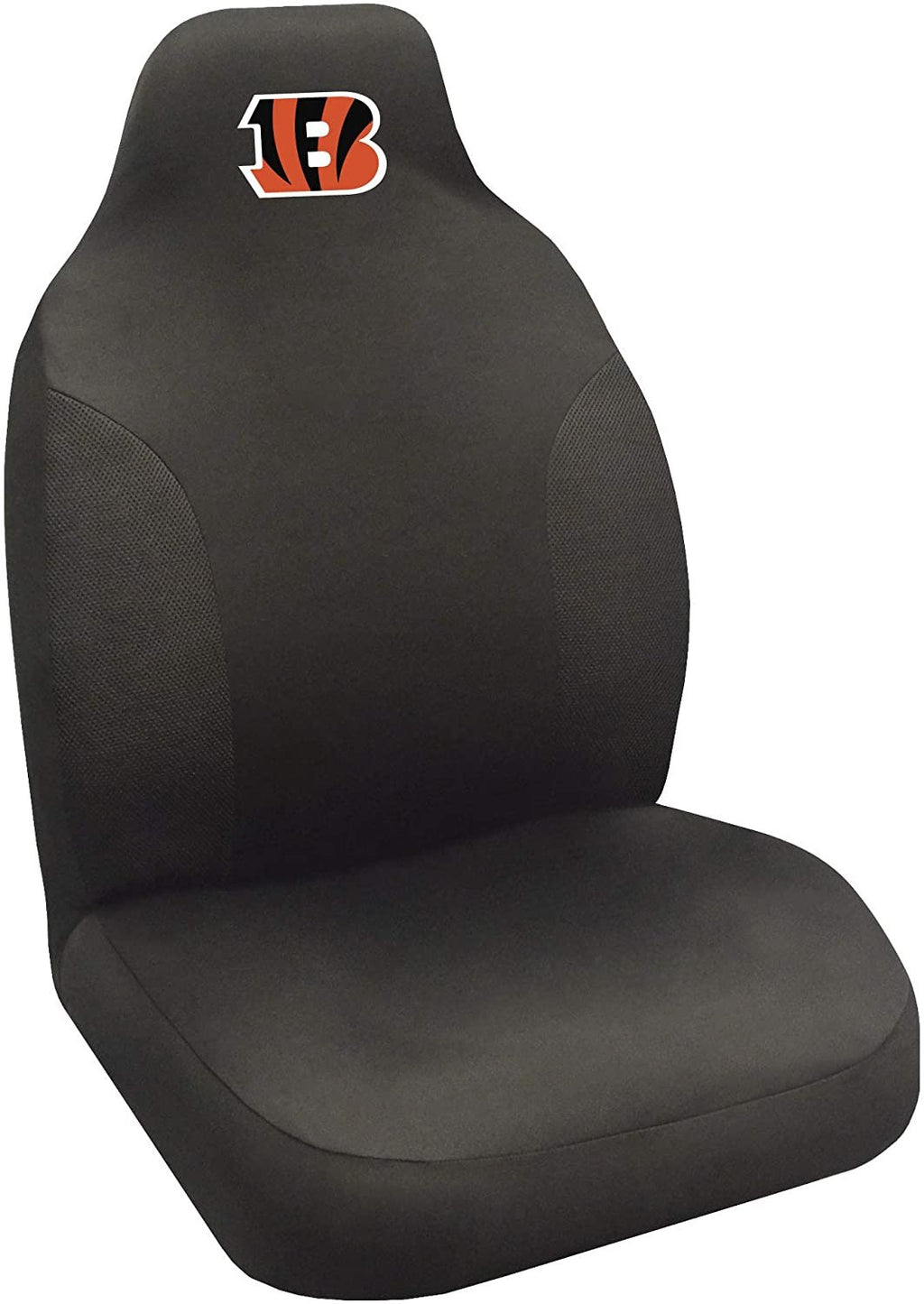 NFL Cincinnati Bengals Embroidered Seat Cover, Black, 20"x48"