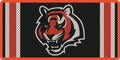Cincinnati Bengals Premium Laser Cut Tag License Plate, Jersey Design, Mirrored Acrylic Inlaid, 12x6 Inch