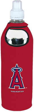 Los Angeles Angels 1/2 Liter Water Bottle Neoprene Beverage Insulator Holder Cooler with Clip Baseball