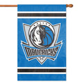 Dallas Mavericks Premium House Banner Flag, Applique Embroidered, Double Sided, 44x28 Inch