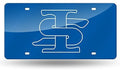 Rico Industries NCAA Indiana State Sycamores Laser Inlaid Metal License Plate Tag, Blue, 6" x 12"